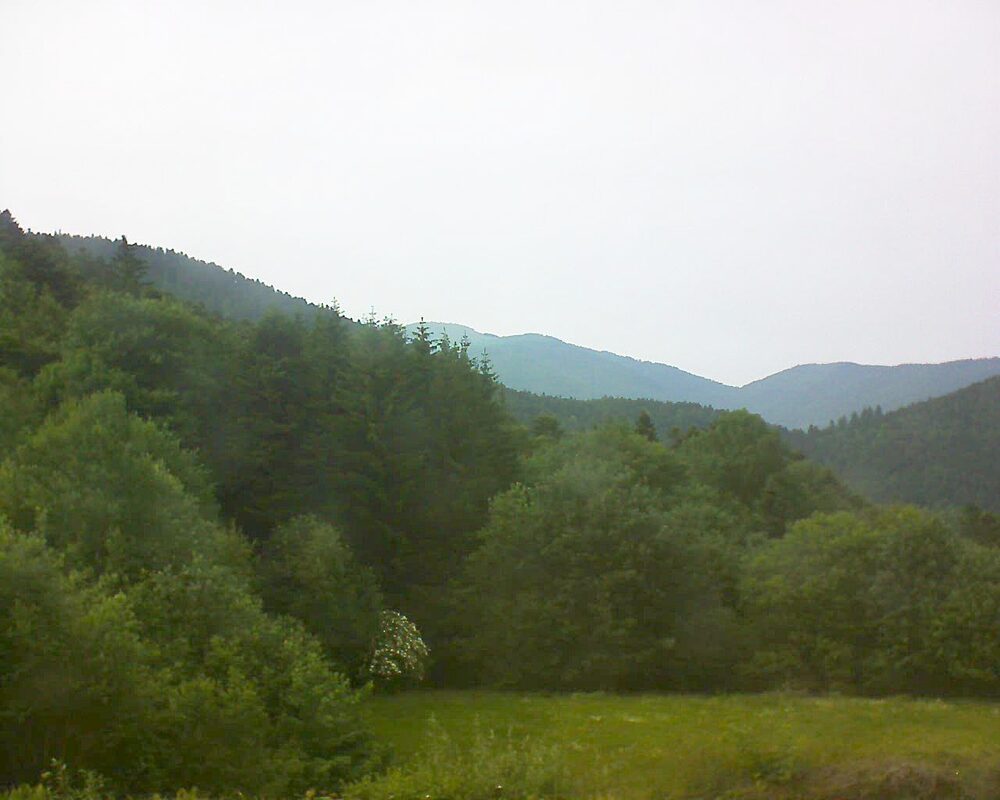 Le petit ballon vu depuis le Domaine Langmatt à Murbach le 10.06.2025 à 17:30 Le petit ballon (Alsace, Vosges) le 10.06.2025 à 17:30