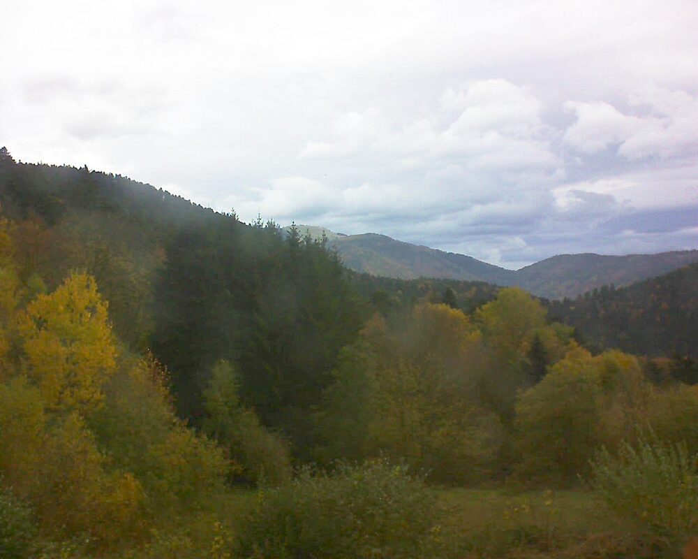 Le petit ballon vu depuis le Domaine Langmatt à Murbach le 01.11.2025 à 12:45 Le petit ballon (Alsace, Vosges) le 01.11.2025 à 12:45