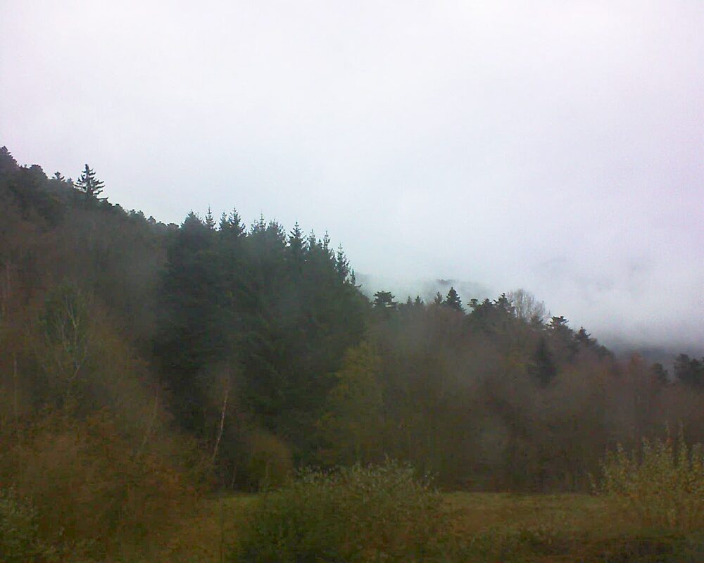 Le petit ballon vu depuis le Domaine Langmatt à Murbach le 26.11.2025 à 09:45 Le petit ballon (Alsace, Vosges) le 26.11.2025 à 09:45