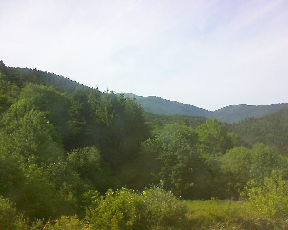 Le petit ballon vu depuis le Domaine Langmatt à Murbach le 21.05.2026 à 17:30 Le petit ballon (Alsace, Vosges) le 21.05.2026 à 17:30