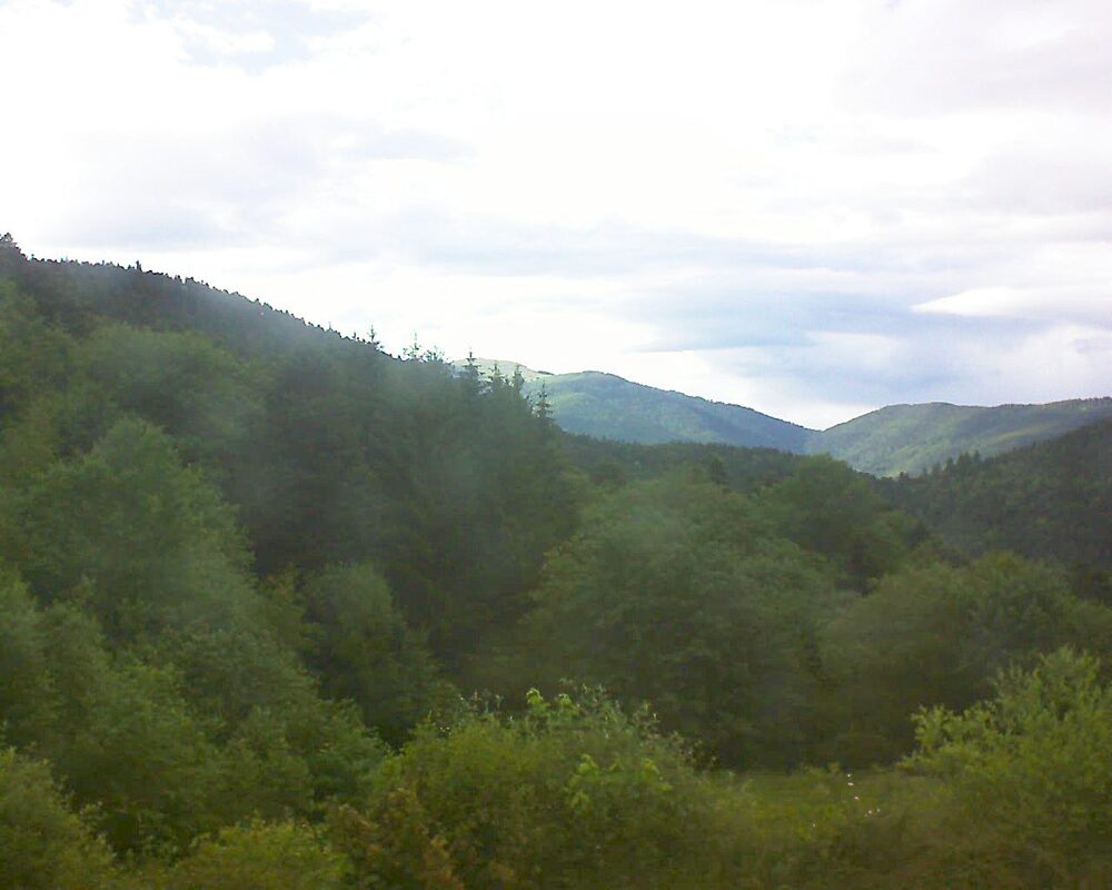 Le petit ballon vu depuis le Domaine Langmatt à Murbach le 10.06.2026 à 19:00 Le petit ballon (Alsace, Vosges) le 10.06.2026 à 19:00