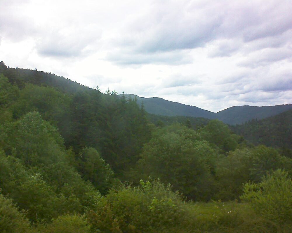 Le petit ballon vu depuis le Domaine Langmatt à Murbach le 11.06.2026 à 19:00 Le petit ballon (Alsace, Vosges) le 11.06.2026 à 19:00