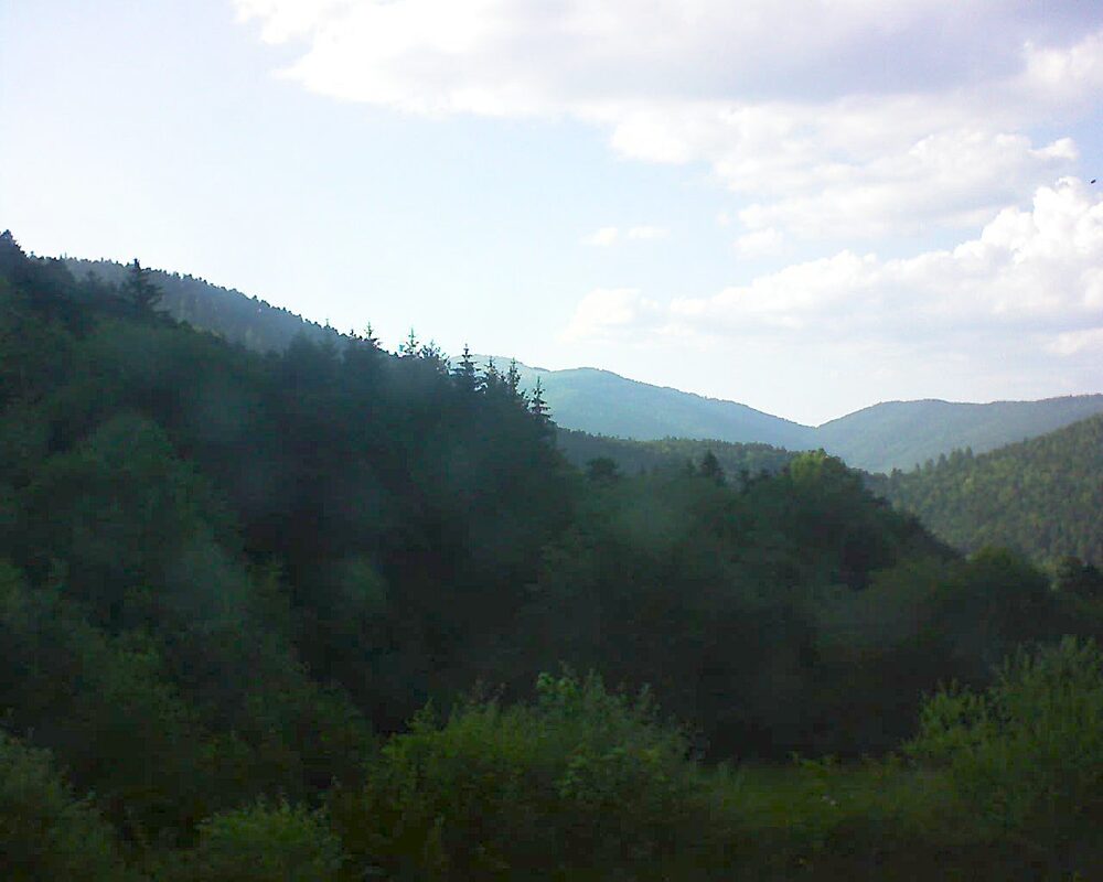 Le petit ballon vu depuis le Domaine Langmatt à Murbach le 17.06.2026 à 19:15 Le petit ballon (Alsace, Vosges) le 17.06.2026 à 19:15