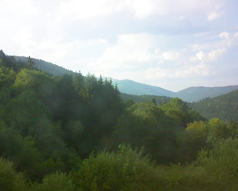 Le petit ballon vu depuis le Domaine Langmatt à Murbach le 22.06.2026 à 19:00 Le petit ballon (Alsace, Vosges) le 22.06.2026 à 19:00
