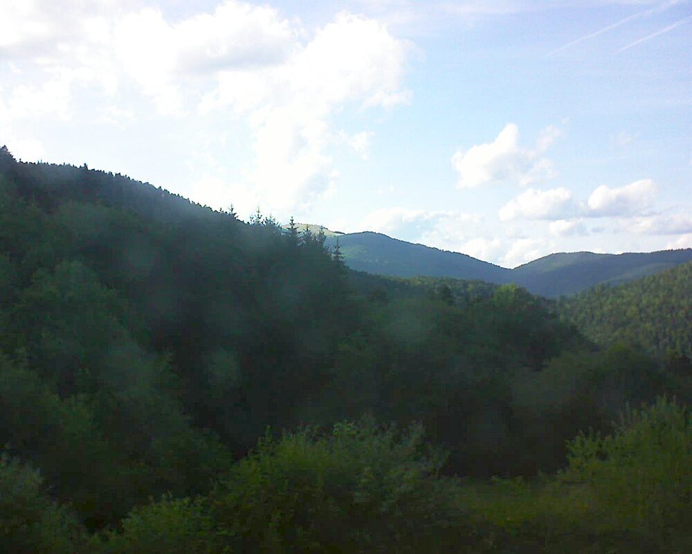 Le petit ballon vu depuis le Domaine Langmatt à Murbach le 05.07.2026 à 19:15 Le petit ballon (Alsace, Vosges) le 05.07.2026 à 19:15