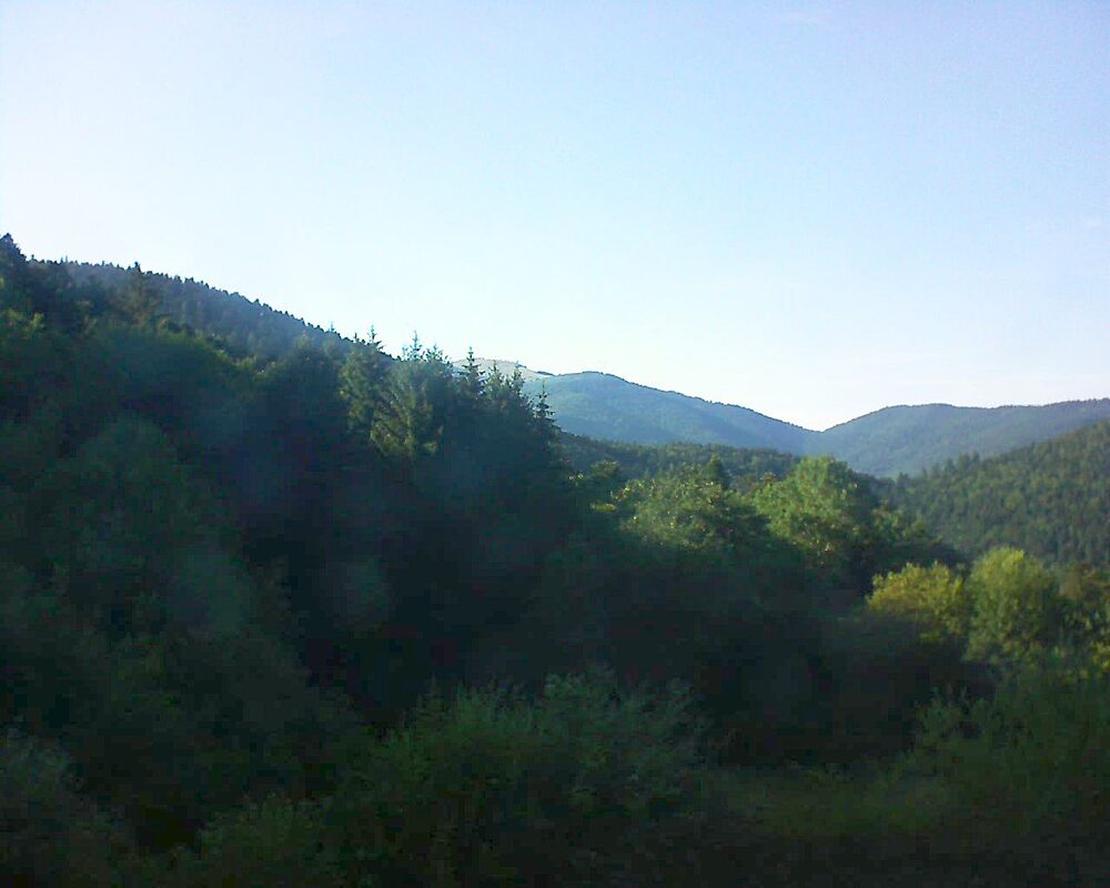 Le petit ballon vu depuis le Domaine Langmatt à Murbach le 10.07.2026 à 19:00 Le petit ballon (Alsace, Vosges) le 10.07.2026 à 19:00