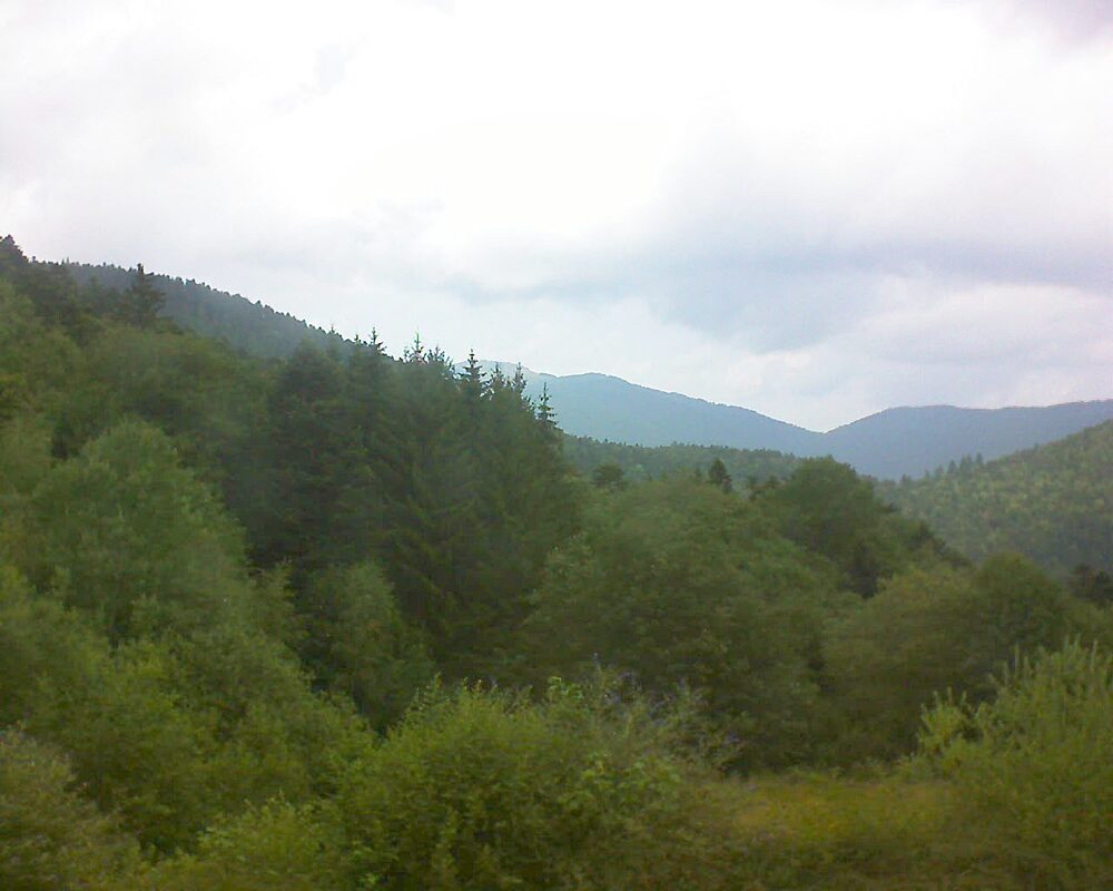 Le petit ballon vu depuis le Domaine Langmatt à Murbach le 19.07.2026 à 13:15 Le petit ballon (Alsace, Vosges) le 19.07.2026 à 13:15