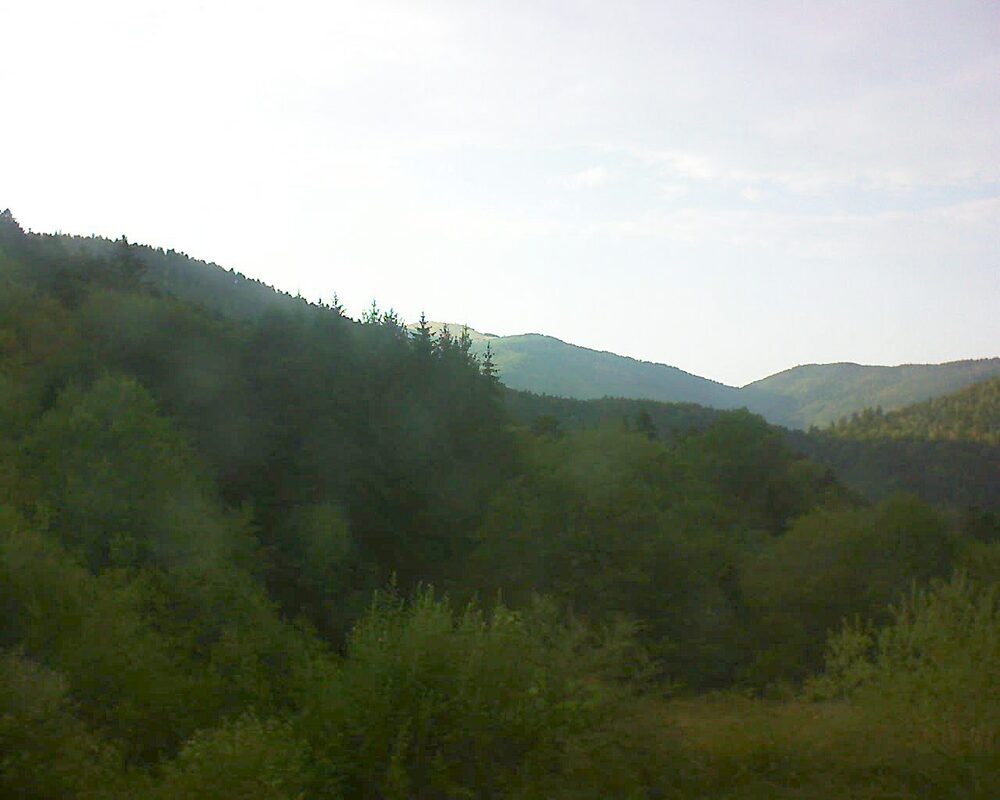 Le petit ballon vu depuis le Domaine Langmatt à Murbach le 14.08.2026 à 19:15 Le petit ballon (Alsace, Vosges) le 14.08.2026 à 19:15
