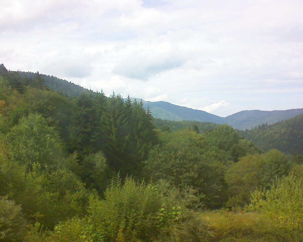 Le petit ballon vu depuis le Domaine Langmatt à Murbach le 26.08.2026 à 16:15 Le petit ballon (Alsace, Vosges) le 26.08.2026 à 16:15