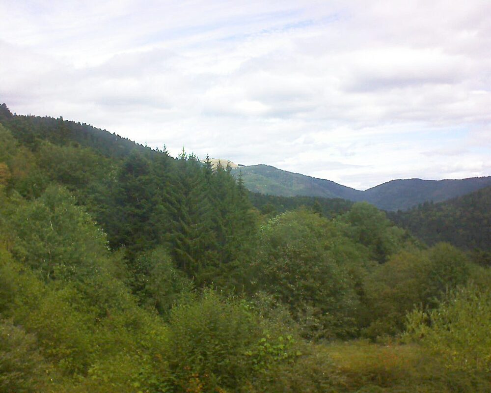 Le petit ballon vu depuis le Domaine Langmatt à Murbach le 29.08.2026 à 12:30 Le petit ballon (Alsace, Vosges) le 29.08.2026 à 12:30