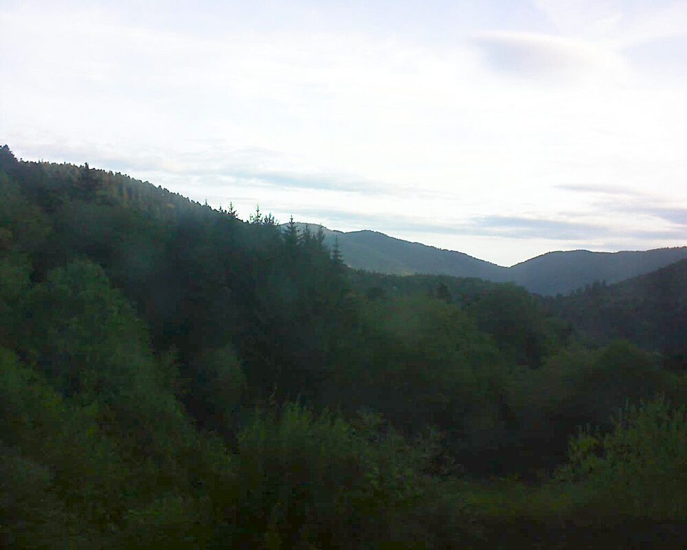 Le petit ballon vu depuis le Domaine Langmatt à Murbach le 01.09.2026 à 07:30 Le petit ballon (Alsace, Vosges) le 01.09.2026 à 07:30