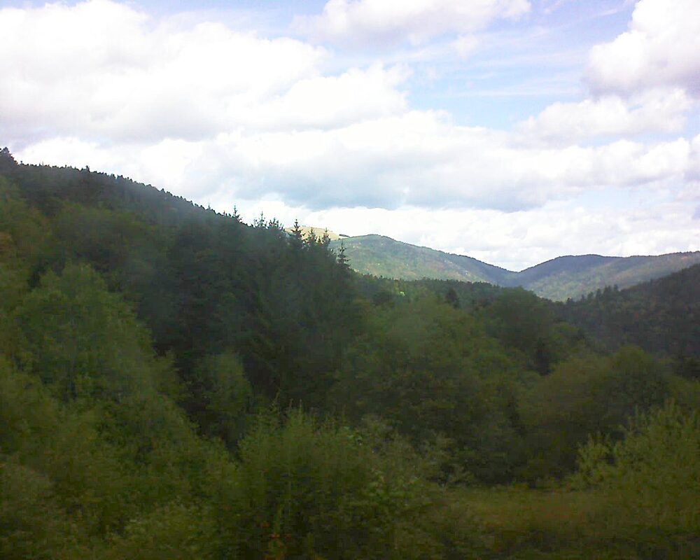 Le petit ballon vu depuis le Domaine Langmatt à Murbach le 01.09.2026 à 11:30 Le petit ballon (Alsace, Vosges) le 01.09.2026 à 11:30