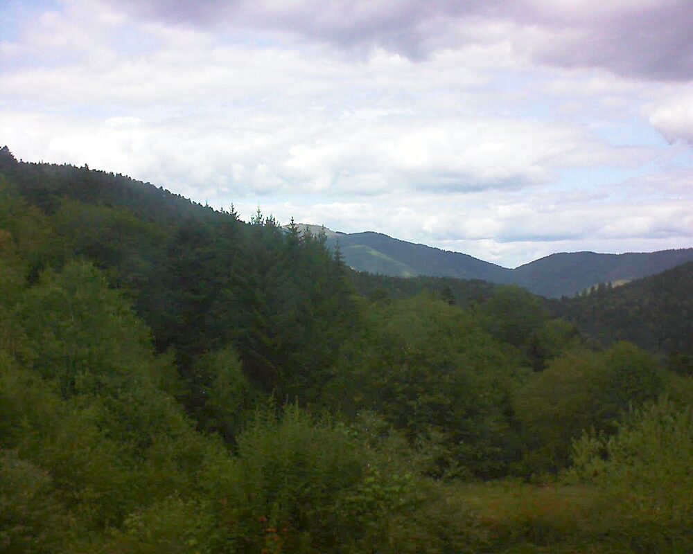 Le petit ballon vu depuis le Domaine Langmatt à Murbach le 01.09.2026 à 14:15 Le petit ballon (Alsace, Vosges) le 01.09.2026 à 14:15