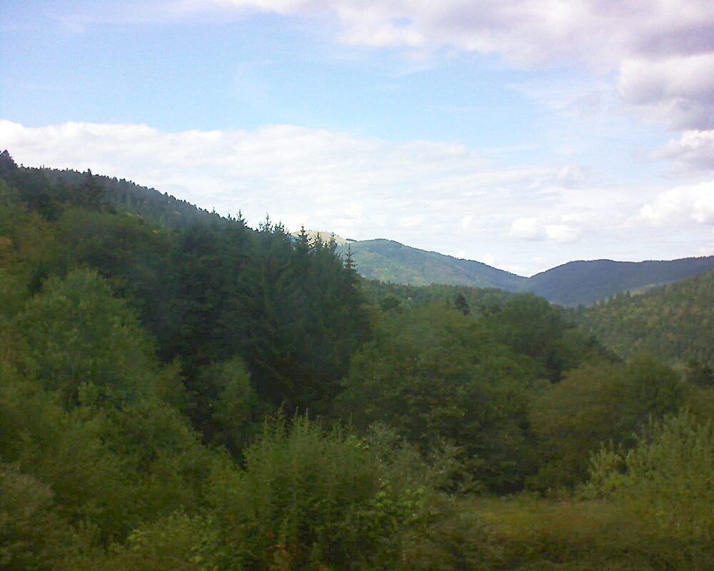 Le petit ballon vu depuis le Domaine Langmatt à Murbach le 01.09.2026 à 16:15 Le petit ballon (Alsace, Vosges) le 01.09.2026 à 16:15