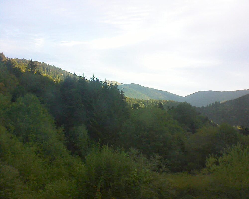 Le petit ballon vu depuis le Domaine Langmatt à Murbach le 02.09.2026 à 07:30 Le petit ballon (Alsace, Vosges) le 02.09.2026 à 07:30
