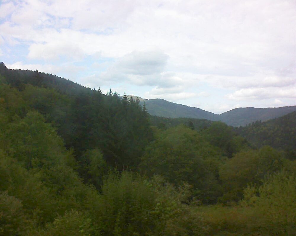Le petit ballon vu depuis le Domaine Langmatt à Murbach le 16.09.2026 à 15:30 Le petit ballon (Alsace, Vosges) le 16.09.2026 à 15:30