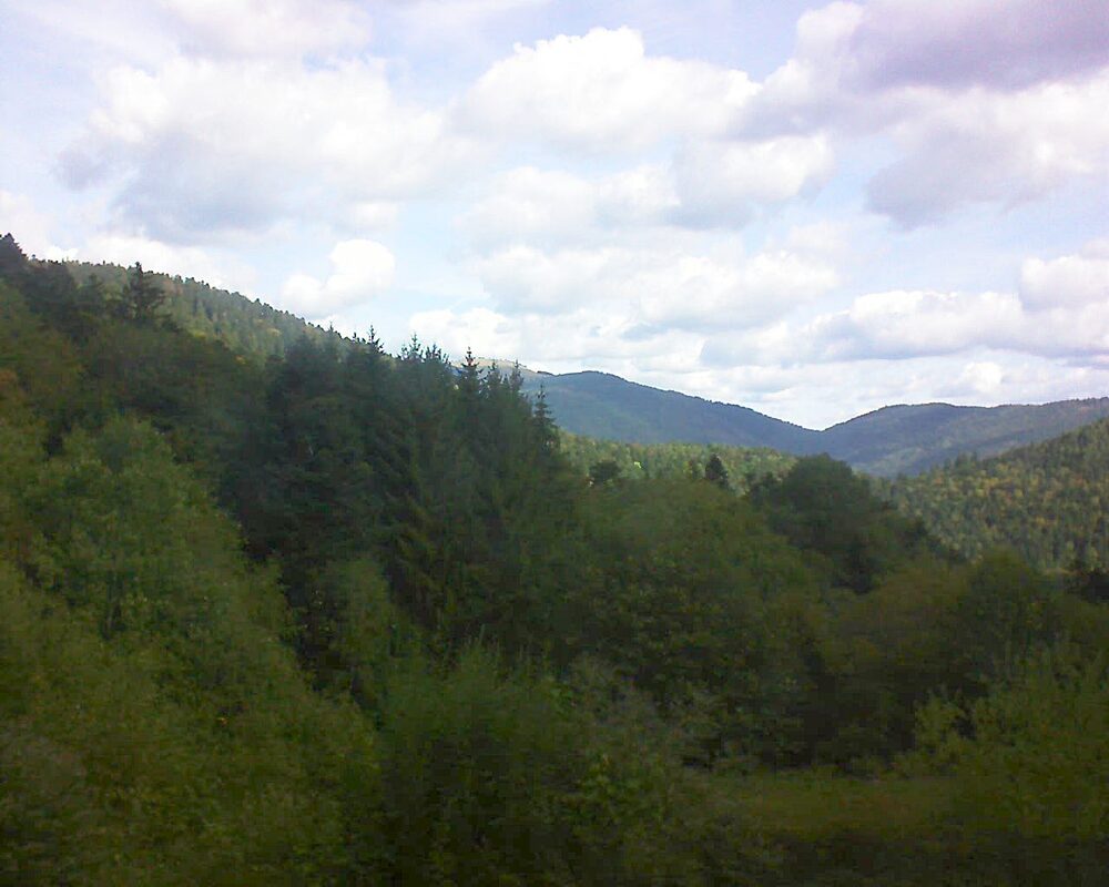 Le petit ballon vu depuis le Domaine Langmatt à Murbach le 17.09.2026 à 10:30 Le petit ballon (Alsace, Vosges) le 17.09.2026 à 10:30