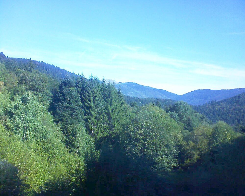 Le petit ballon vu depuis le Domaine Langmatt à Murbach le 19.09.2026 à 10:30 Le petit ballon (Alsace, Vosges) le 19.09.2026 à 10:30