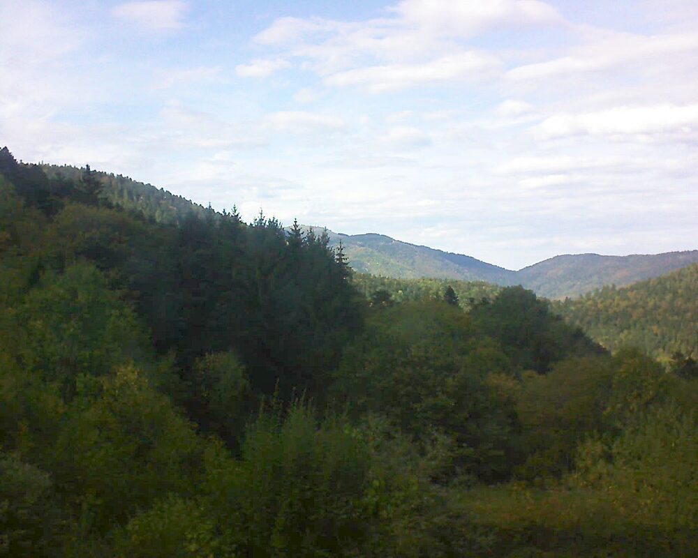 Le petit ballon vu depuis le Domaine Langmatt à Murbach le 30.09.2026 à 15:45 Le petit ballon (Alsace, Vosges) le 30.09.2026 à 15:45