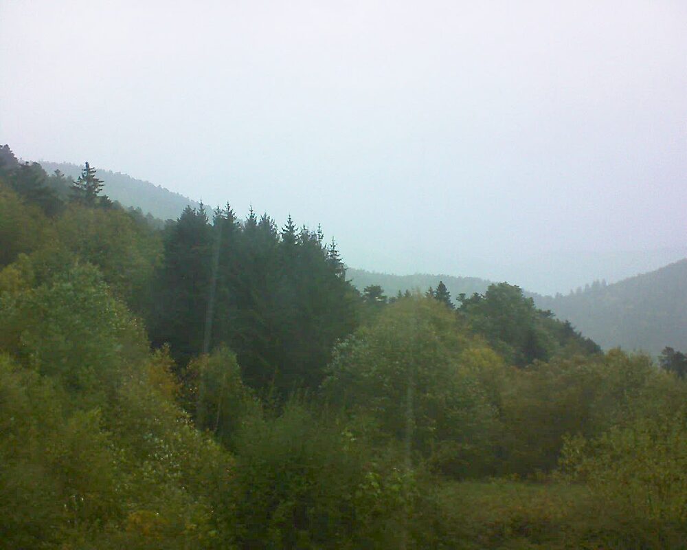 Le petit ballon vu depuis le Domaine Langmatt à Murbach le 25.10.2026 à 08:15 Le petit ballon (Alsace, Vosges) le 25.10.2026 à 08:15