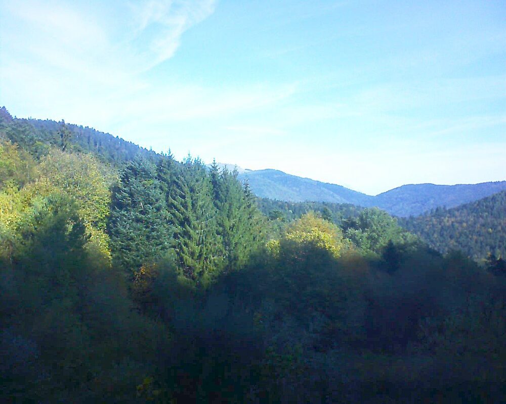 Le petit ballon vu depuis le Domaine Langmatt à Murbach le 29.10.2026 à 10:00 Le petit ballon (Alsace, Vosges) le 29.10.2026 à 10:00