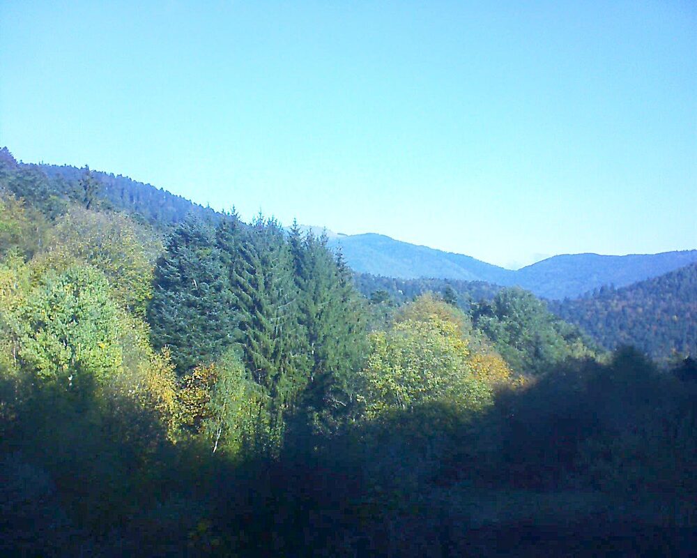 Le petit ballon vu depuis le Domaine Langmatt à Murbach le 30.10.2026 à 10:15 Le petit ballon (Alsace, Vosges) le 30.10.2026 à 10:15